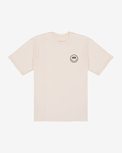 069 Smiley T-Shirt - Sugar Beige