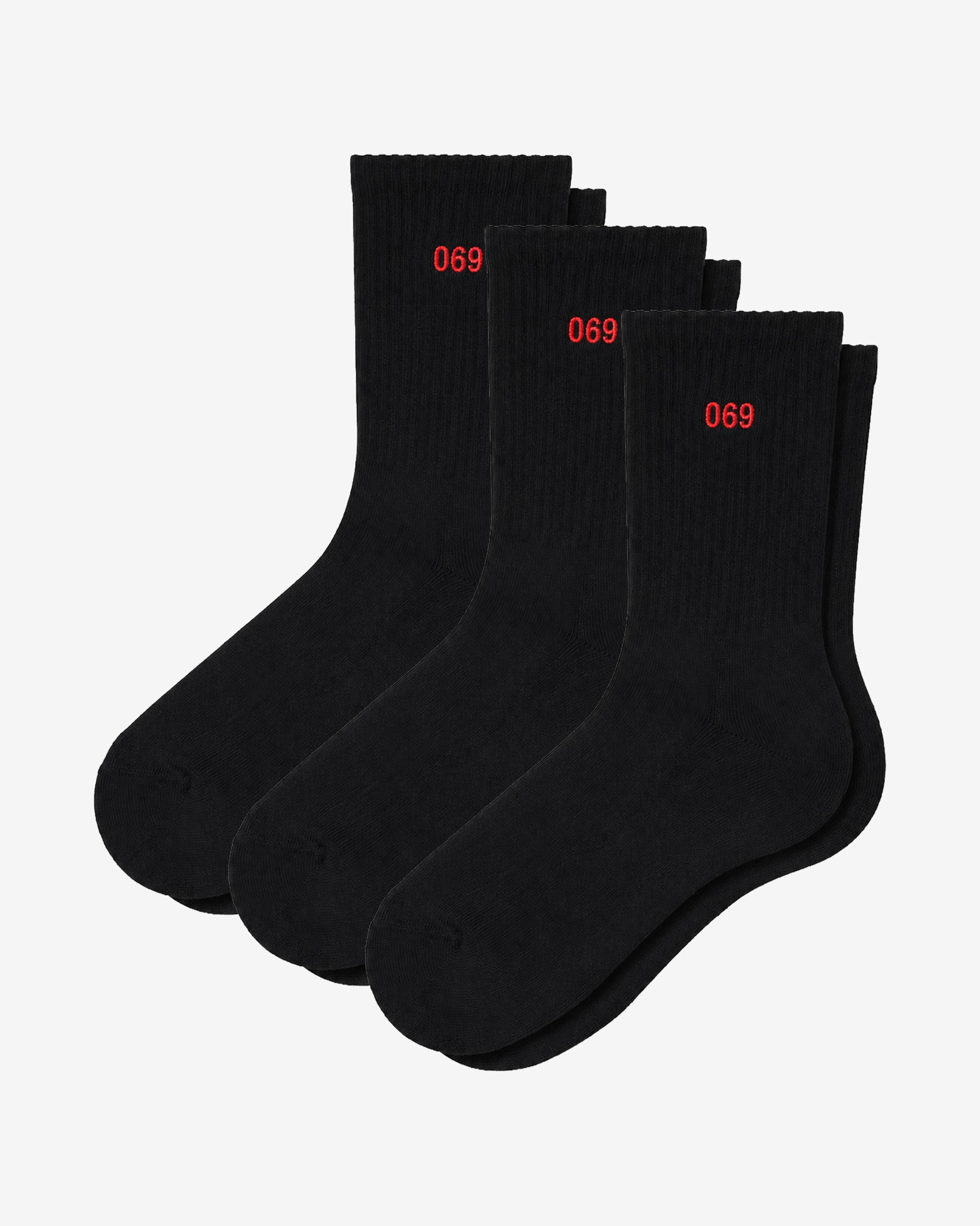 069 Socks - black / 3er Pack Special