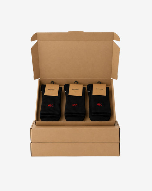 069 Socks - black / 3er Pack Special