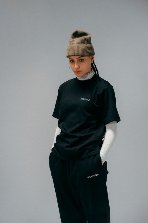 Sportfeld Basic T-Shirt - Moonless Black
