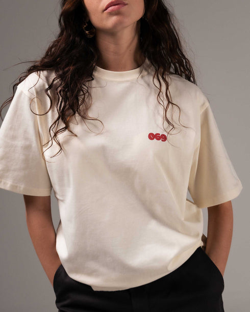 069 Heart T-Shirt - Sugar Beige
