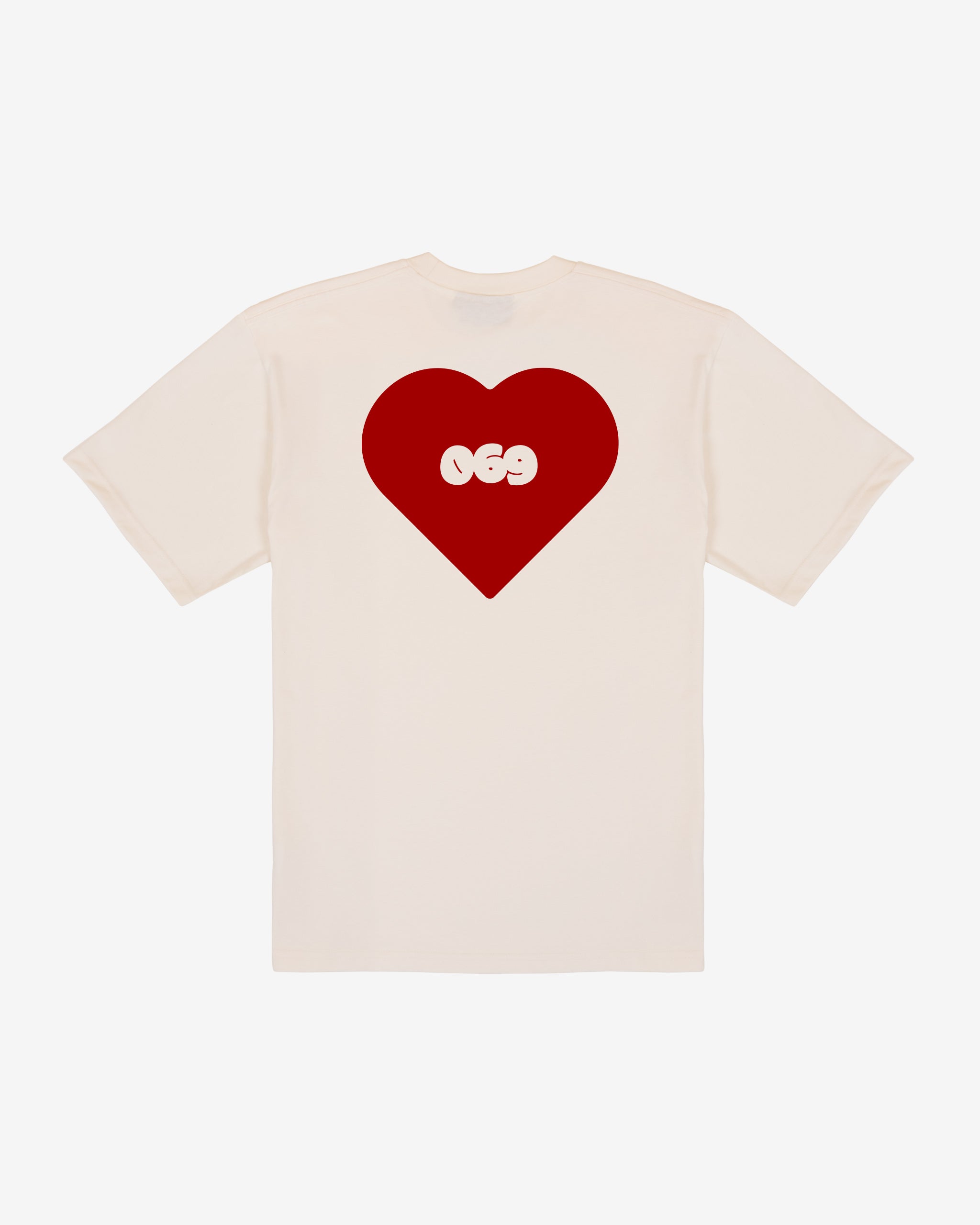 069 Heart T-Shirt - Sugar Beige
