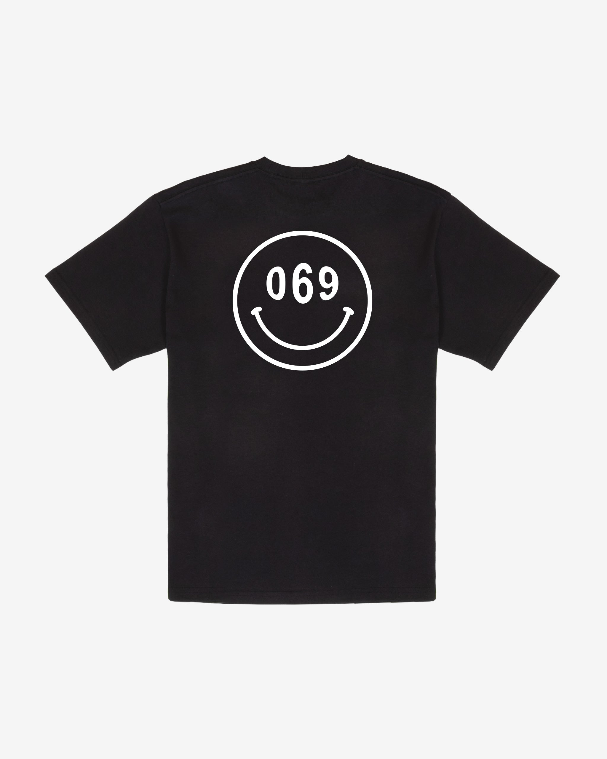 069 Smiley T-Shirt - Faded Black