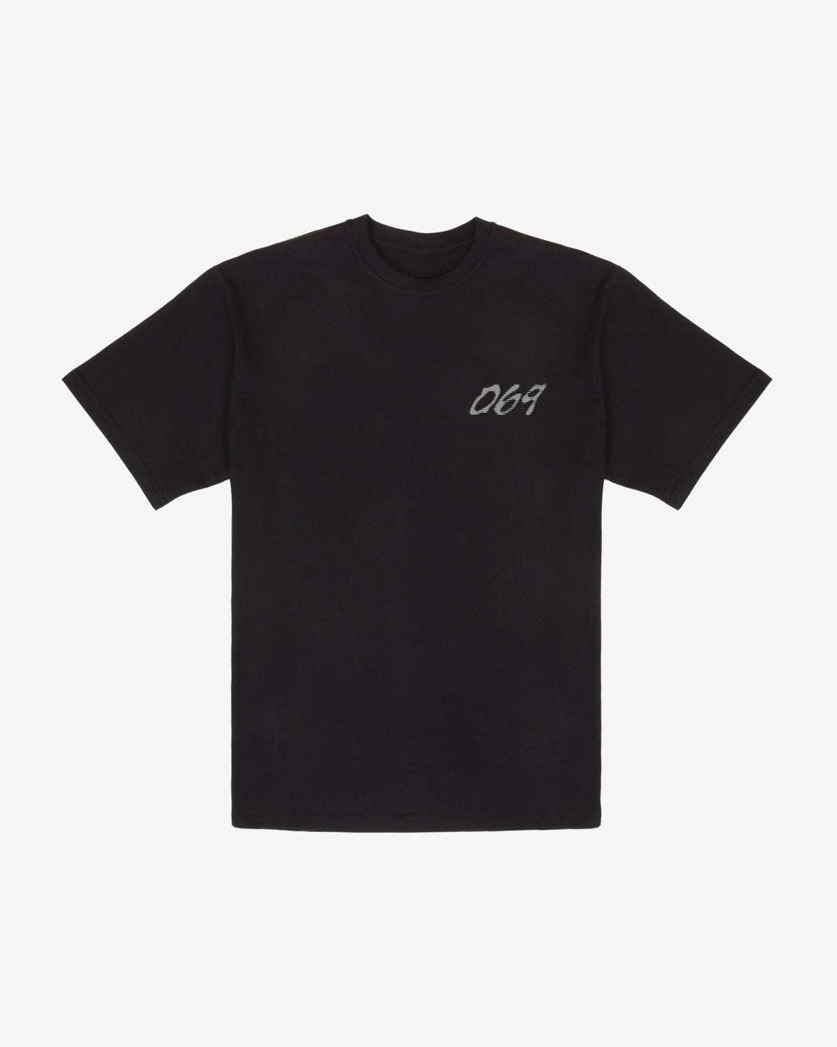 069 Distorted T-Shirt - Black
